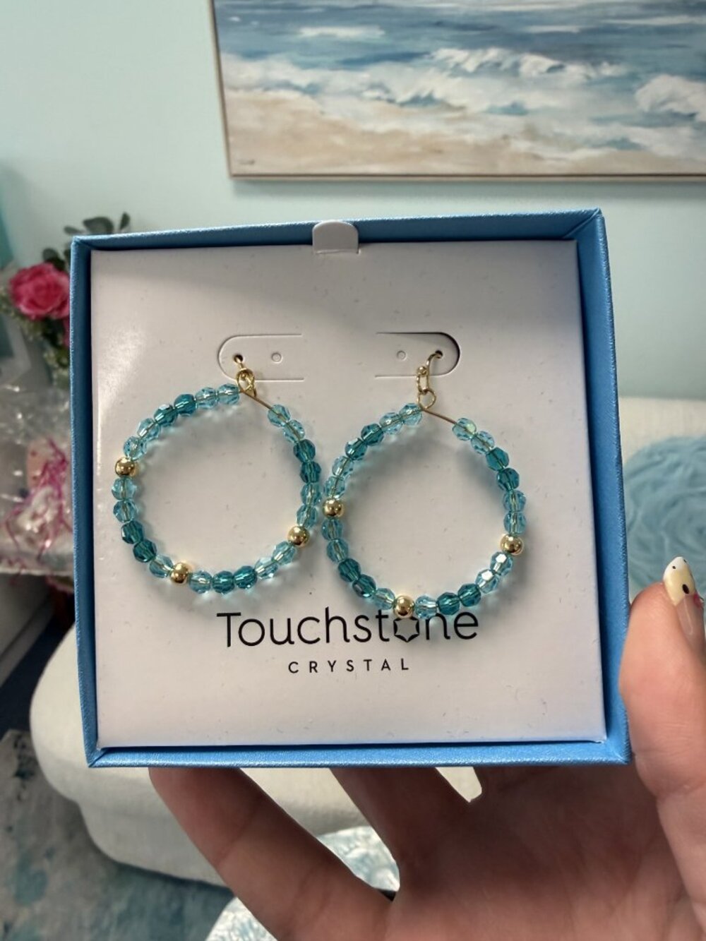 Savy Earrings, Touchstone by Swarovski
